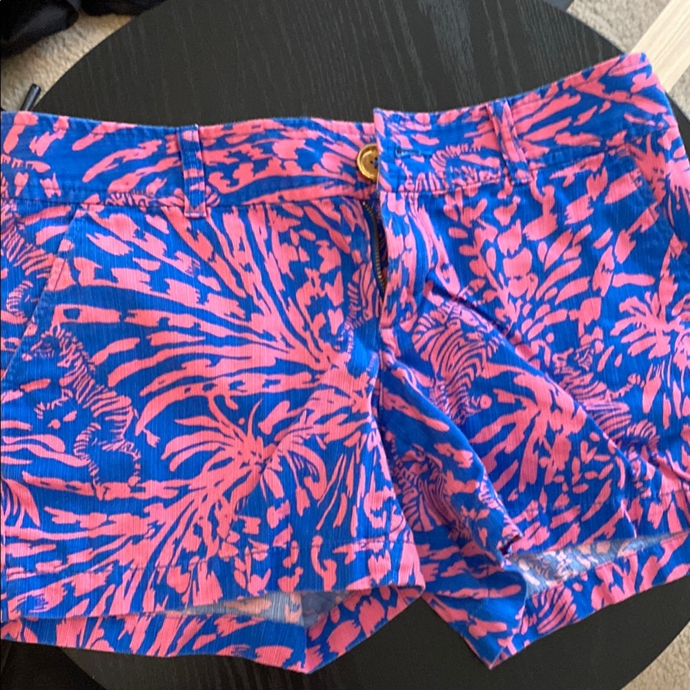 Lilly Pulitzer Callahan short zebra Vibrant Pink and Blue Women's Shorts
